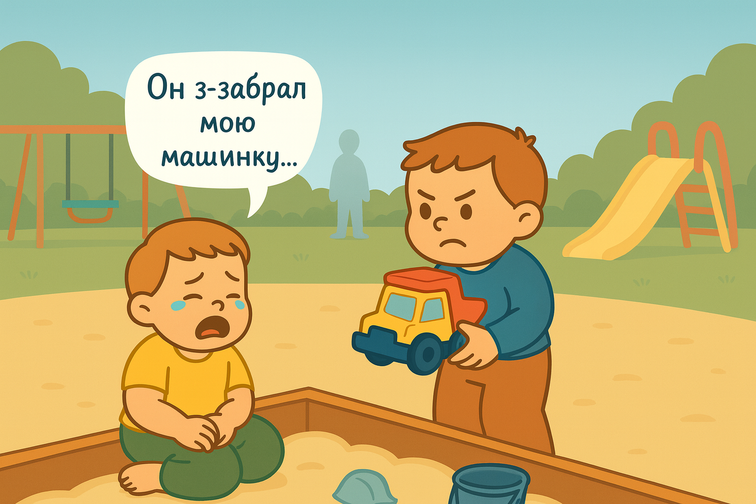 До: площадка — отобрали игрушку